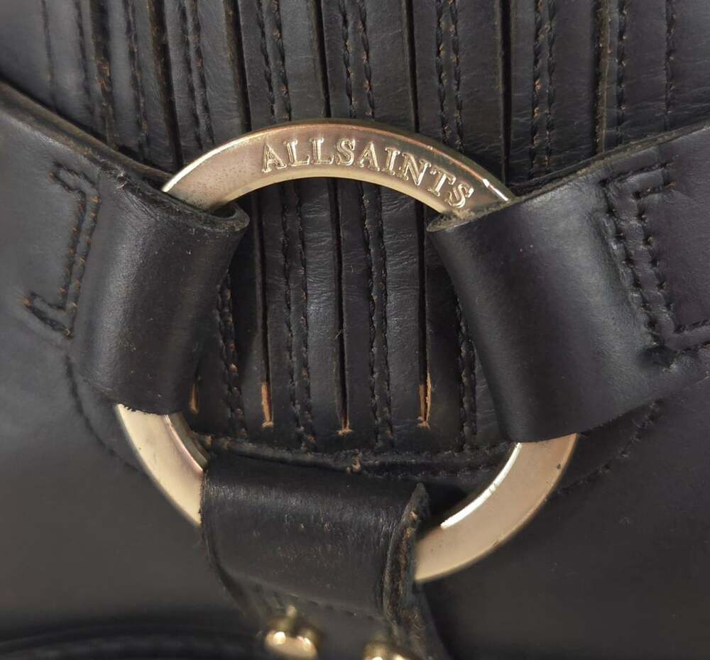 AllSaints Maddie Biker Boots US 10 EU 40 Womens Black Leather $350 - Picture 8 of 13